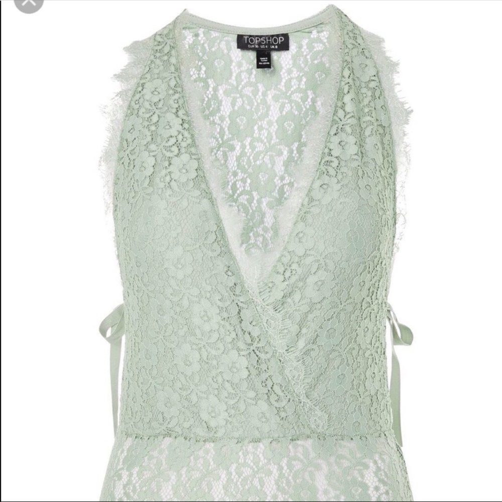 New Topshop lace bodysuit size 12